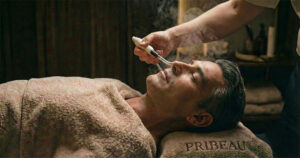 ガラス管による毛穴吸引